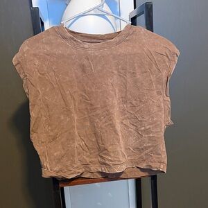 Stylish Brown Women's Crop Top